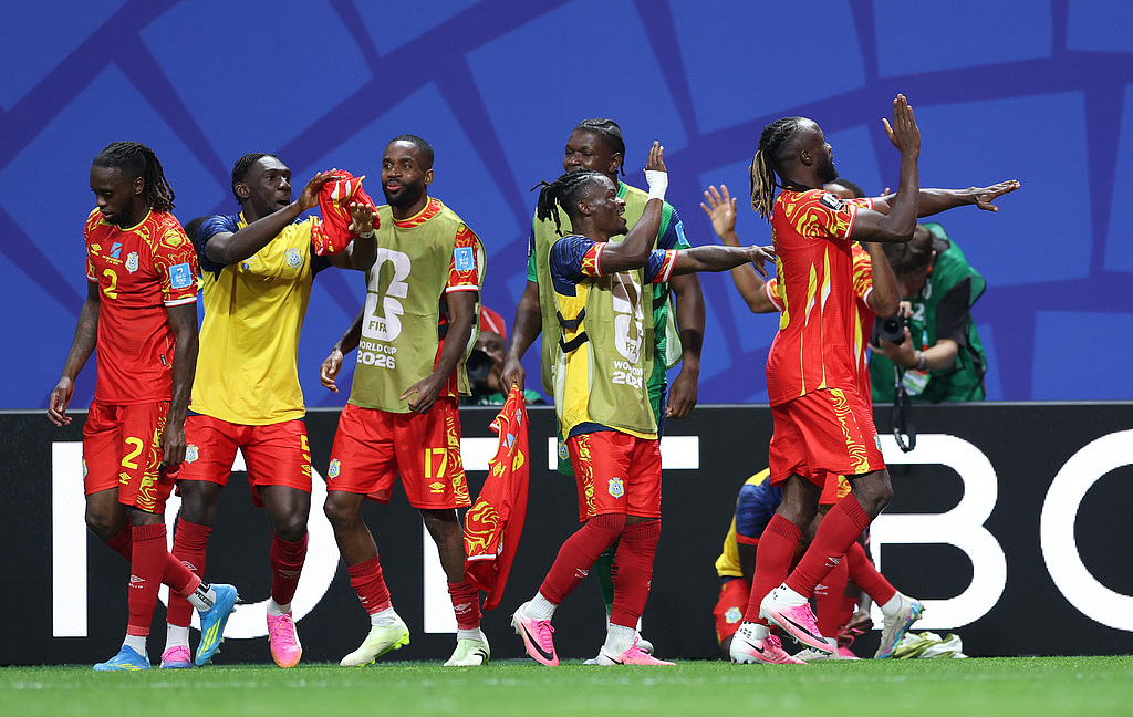Match action during Colombia vs Portugal