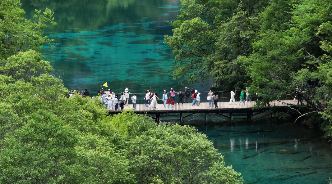 Jiuzhaigou's multicolored lakes