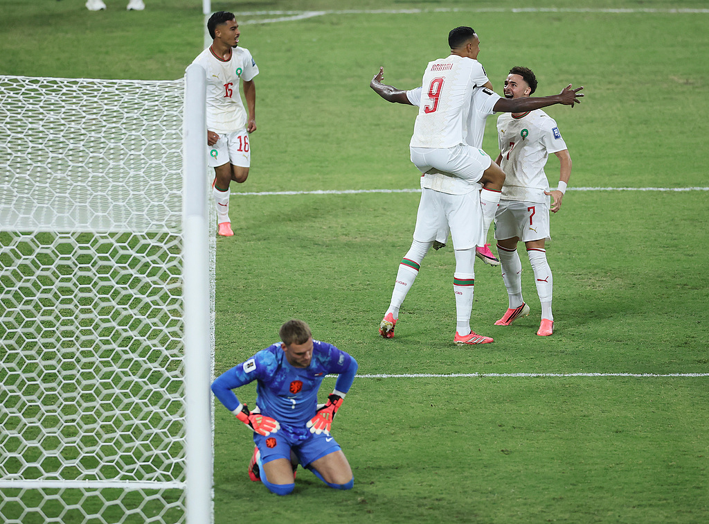 Morocco vs Netherlands World Cup match