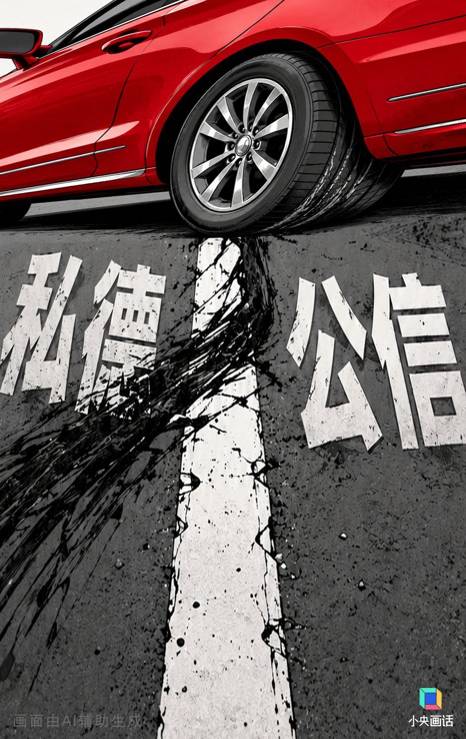 The red car that occupied a resident's deeded parking space for eight days in Changsha. (Source: The Paper)
